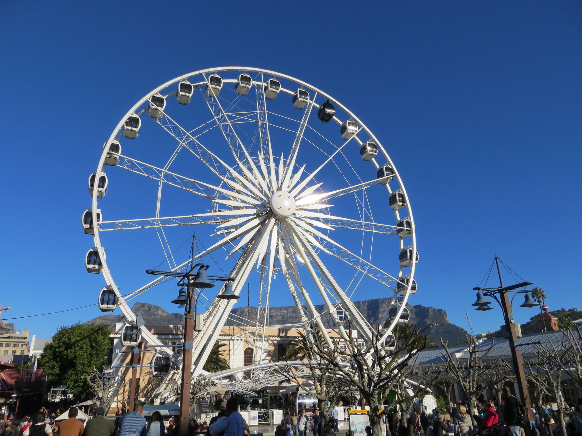 The Cape Wheel with Table Mountain in the background.