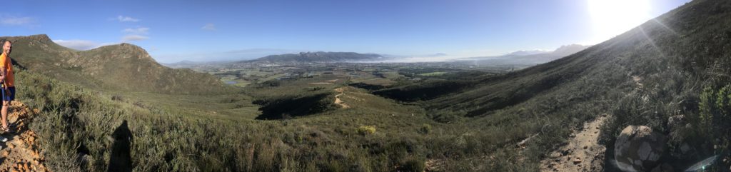 Ridiculously fun trail in Paarl somewhere. (Photo taken by Trail Friend #1. Trail Friend #2 cropped from picture, because no permission to appear on the internets!)